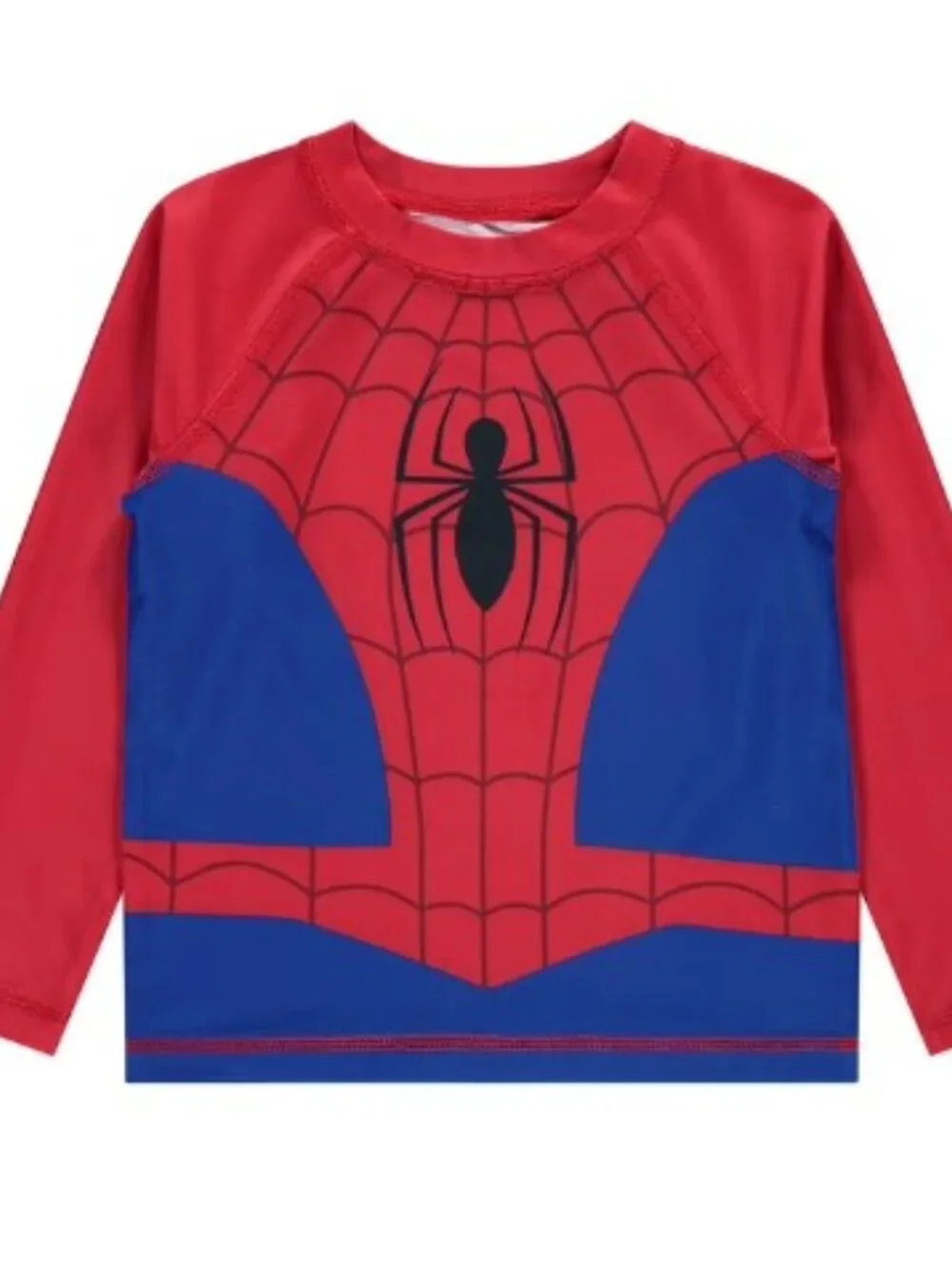 New! Marvel Spiderman Youth 2 Piece Rashguard and Swim Trunk Set